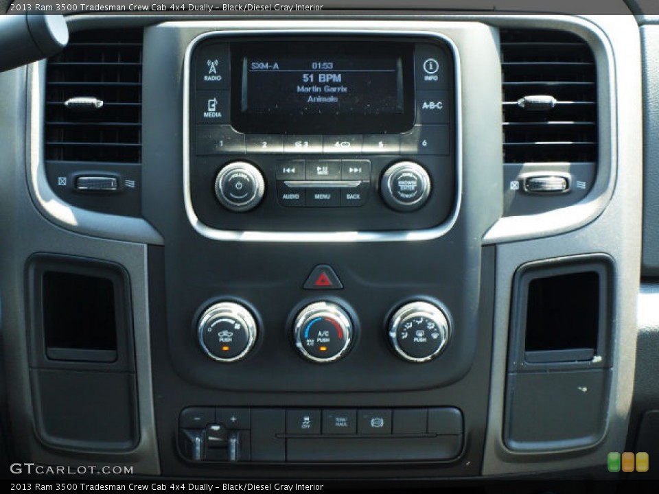 Black/Diesel Gray Interior Controls for the 2013 Ram 3500 Tradesman Crew Cab 4x4 Dually #84822081