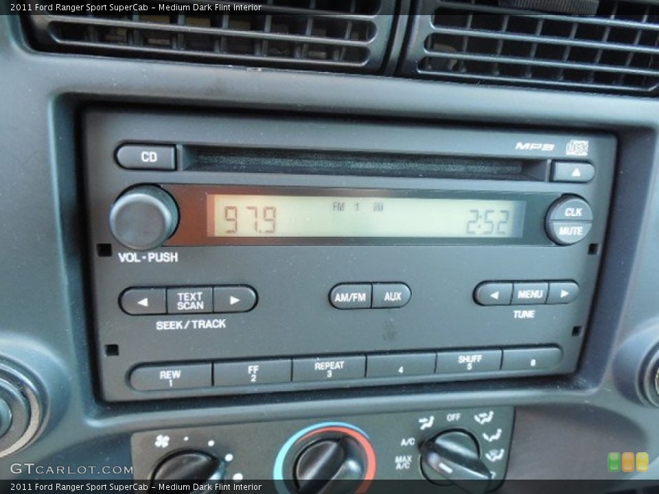 Medium Dark Flint Interior Audio System for the 2011 Ford Ranger Sport SuperCab #84822507