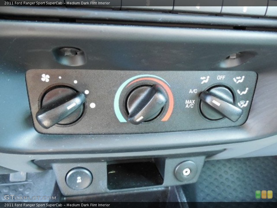 Medium Dark Flint Interior Controls for the 2011 Ford Ranger Sport SuperCab #84822528