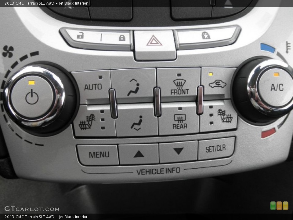 Jet Black Interior Controls for the 2013 GMC Terrain SLE AWD #84823920
