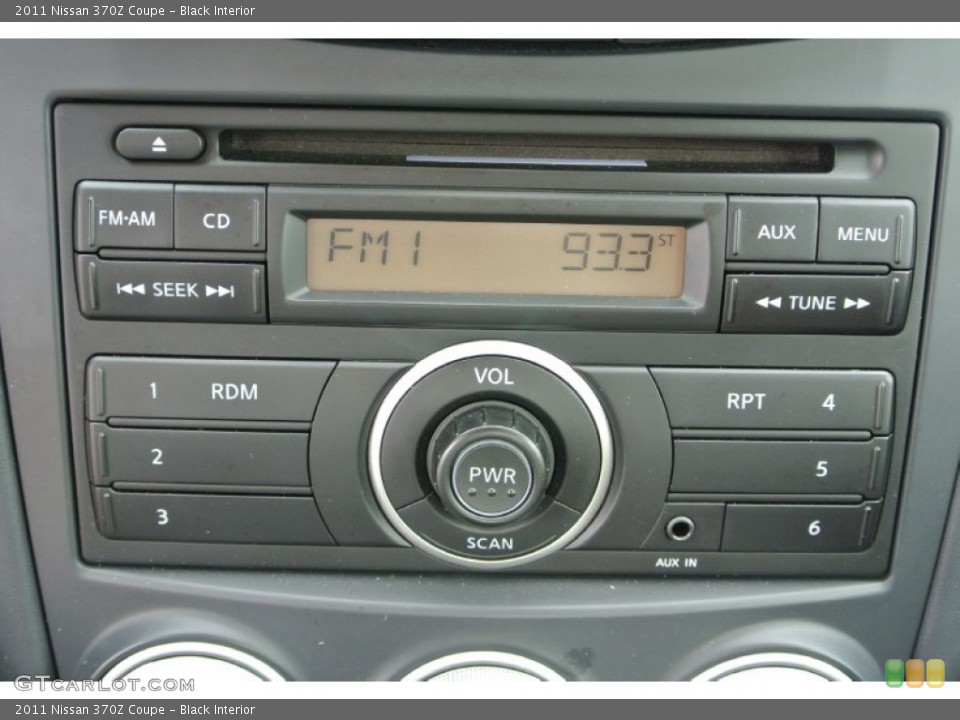 Black Interior Audio System for the 2011 Nissan 370Z Coupe #84826437