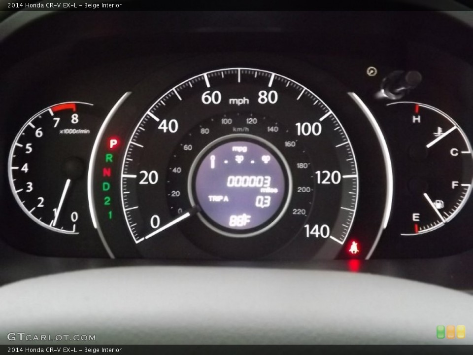 Beige Interior Gauges for the 2014 Honda CR-V EX-L #84831126