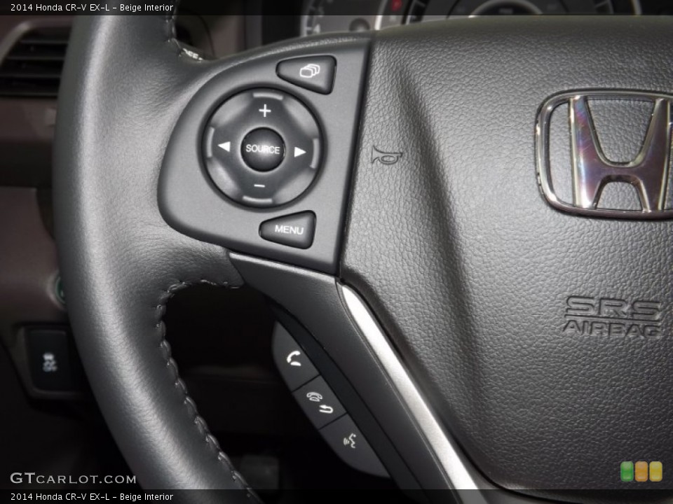 Beige Interior Controls for the 2014 Honda CR-V EX-L #84831174