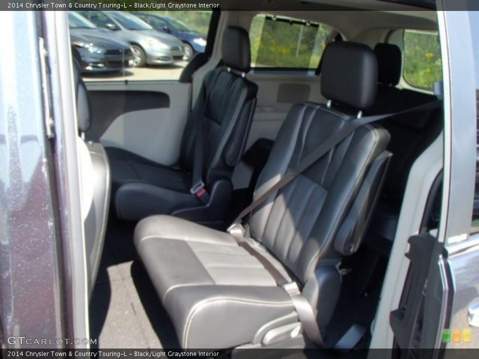 Black/Light Graystone Interior Rear Seat for the 2014 Chrysler Town & Country Touring-L #84834438