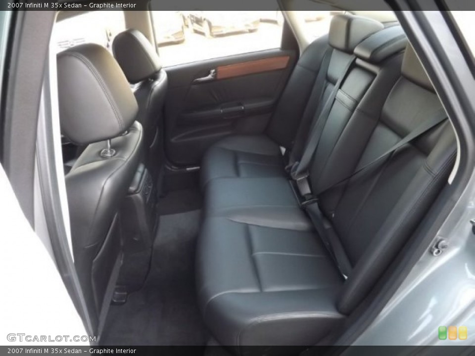 Graphite Interior Rear Seat for the 2007 Infiniti M 35x Sedan #84835770