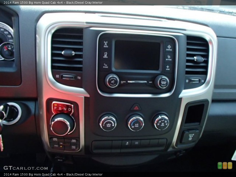 Black/Diesel Gray Interior Controls for the 2014 Ram 1500 Big Horn Quad Cab 4x4 #84839091