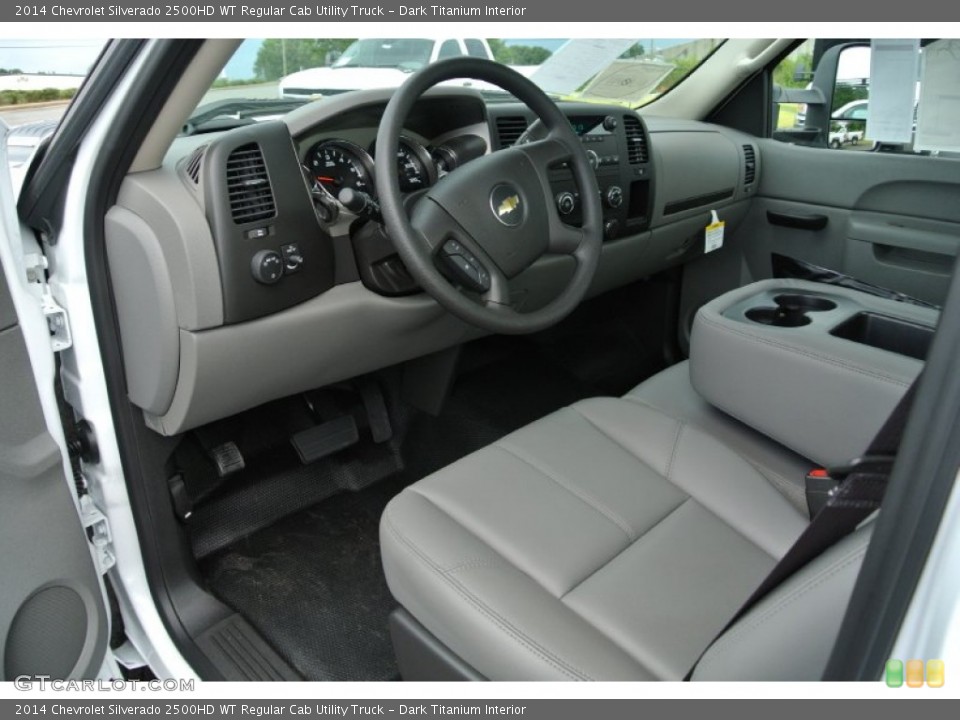 Dark Titanium Interior Prime Interior for the 2014 Chevrolet Silverado 2500HD WT Regular Cab Utility Truck #84839187