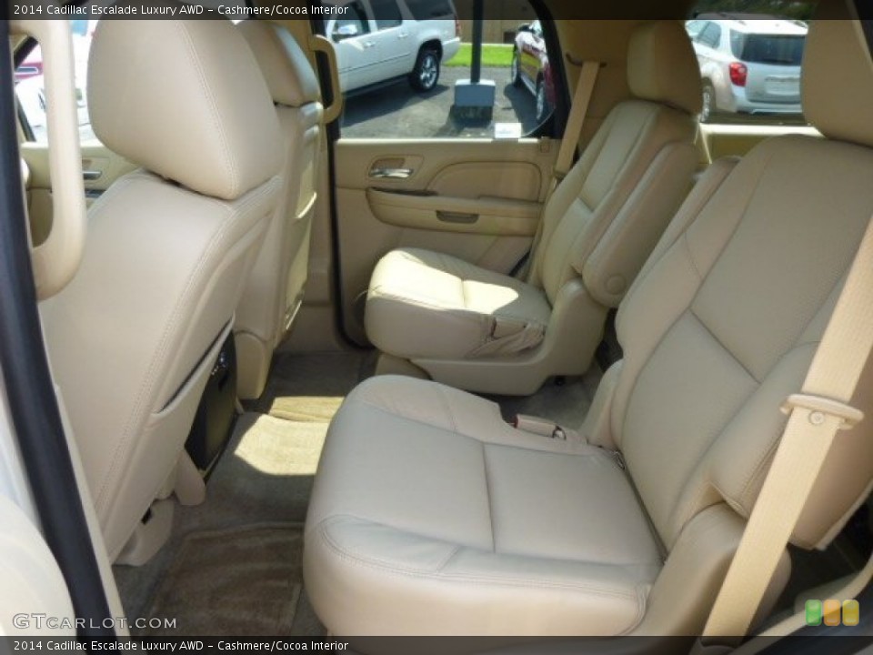 Cashmere/Cocoa Interior Rear Seat for the 2014 Cadillac Escalade Luxury AWD #84839544