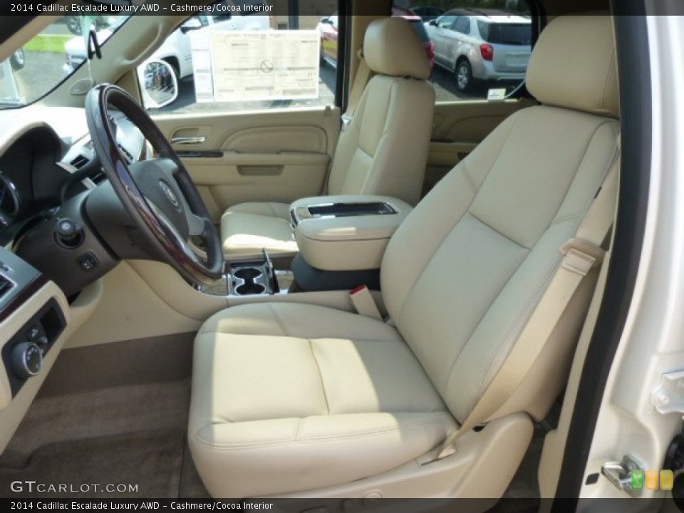 Cashmere/Cocoa Interior Front Seat for the 2014 Cadillac Escalade Luxury AWD #84839586
