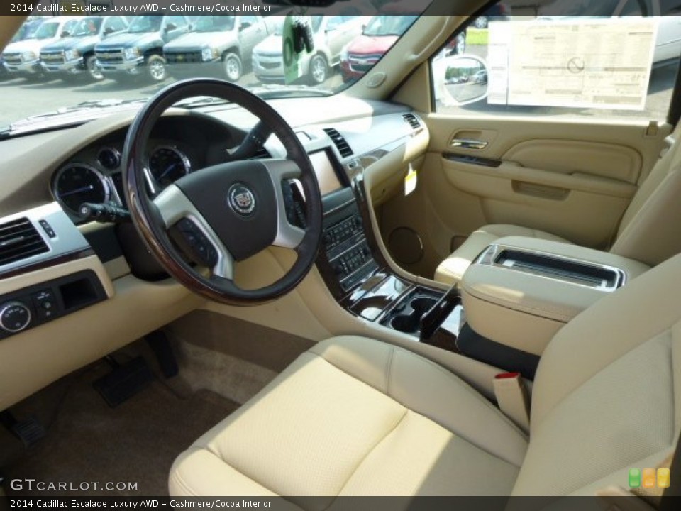 Cashmere/Cocoa 2014 Cadillac Escalade Interiors