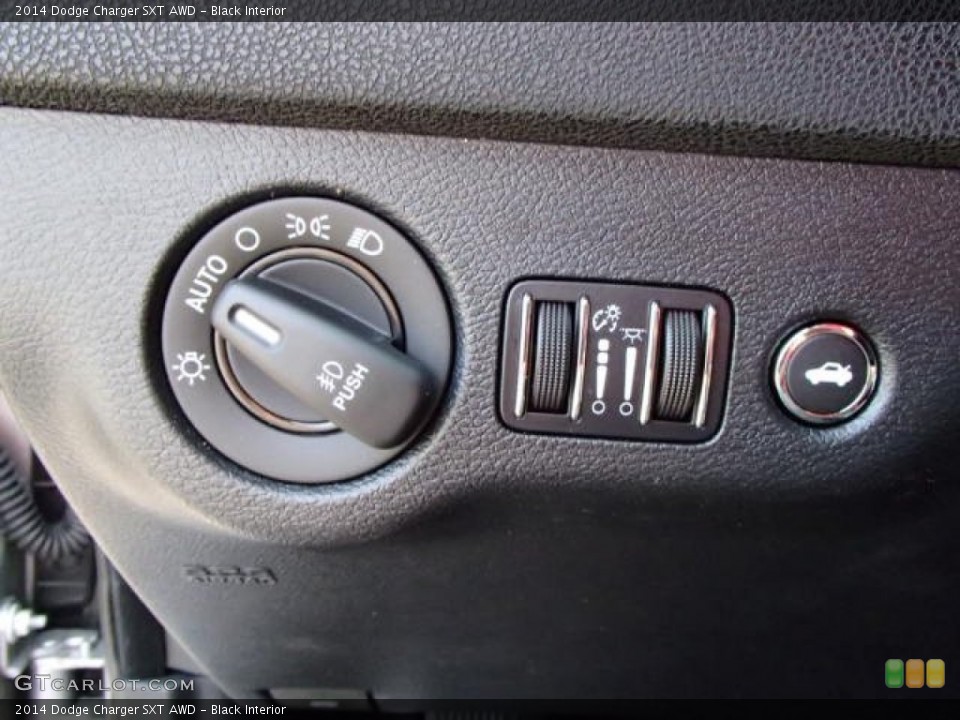 Black Interior Controls for the 2014 Dodge Charger SXT AWD #84839625
