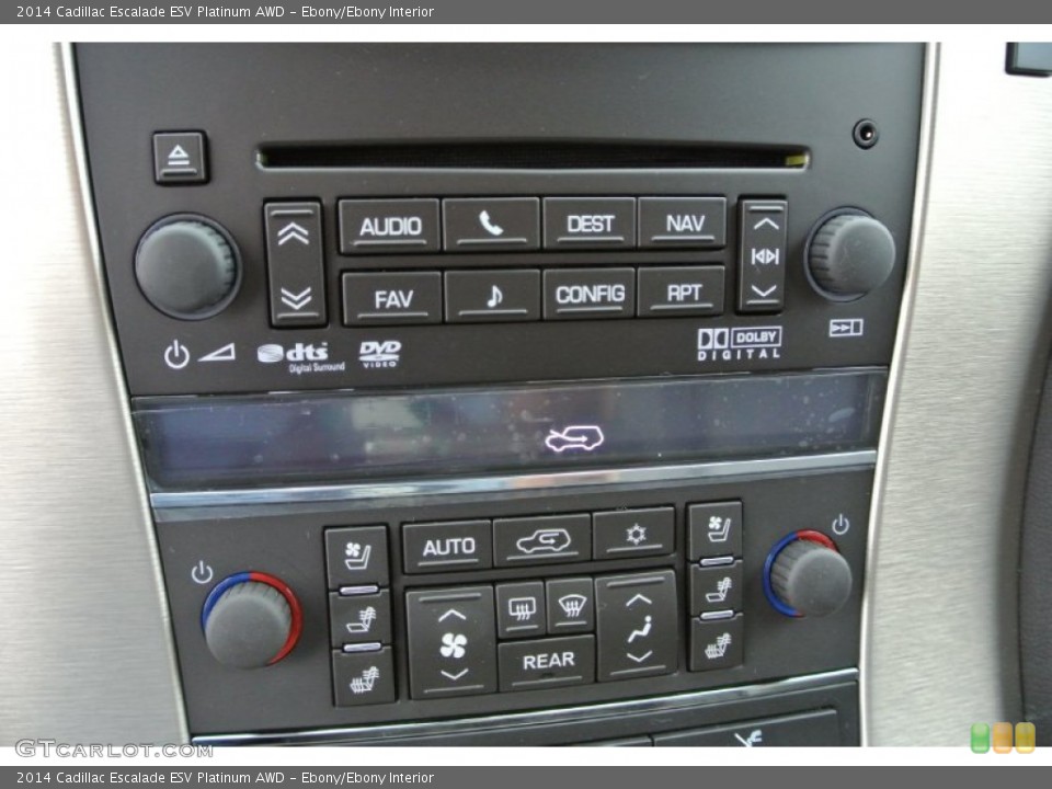 Ebony/Ebony Interior Controls for the 2014 Cadillac Escalade ESV Platinum AWD #84840396