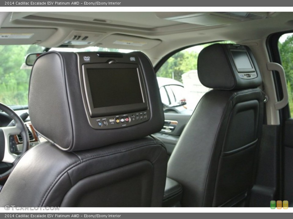 Ebony/Ebony Interior Entertainment System for the 2014 Cadillac Escalade ESV Platinum AWD #84840492