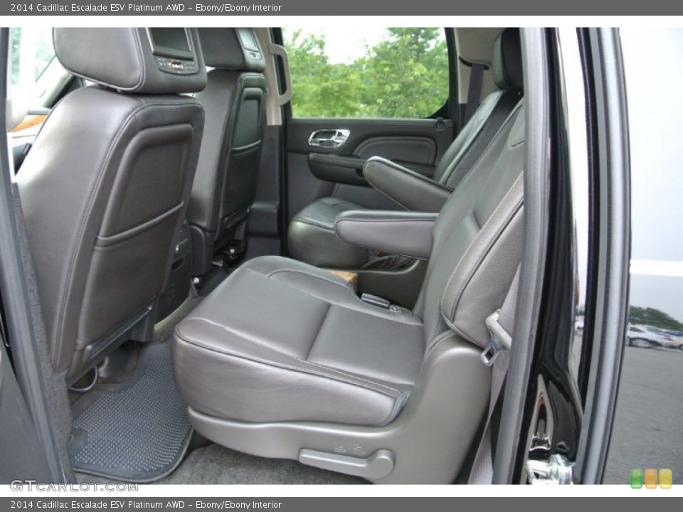 Ebony/Ebony Interior Rear Seat for the 2014 Cadillac Escalade ESV Platinum AWD #84840516