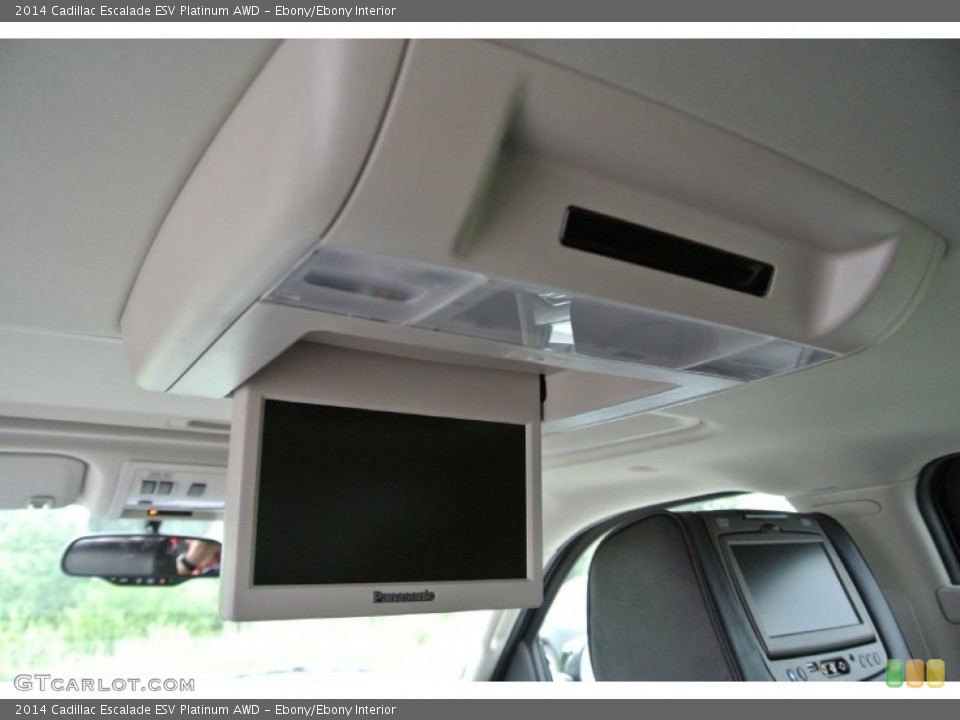 Ebony/Ebony Interior Entertainment System for the 2014 Cadillac Escalade ESV Platinum AWD #84840561