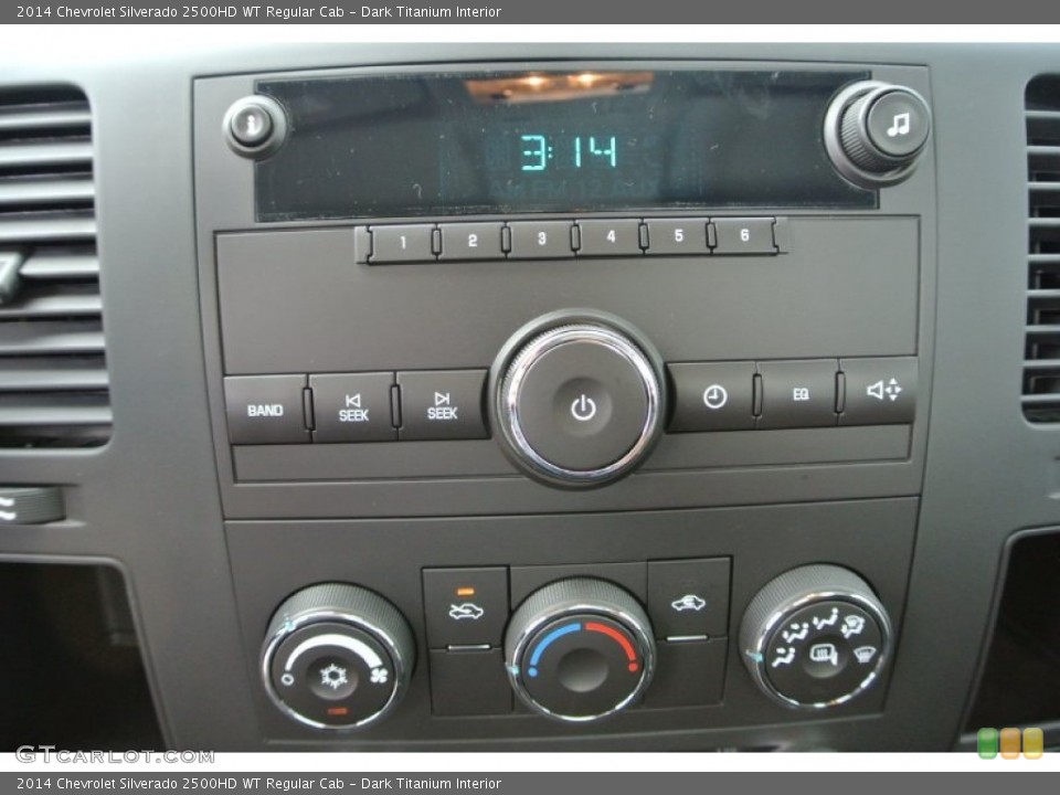 Dark Titanium Interior Controls for the 2014 Chevrolet Silverado 2500HD WT Regular Cab #84841950