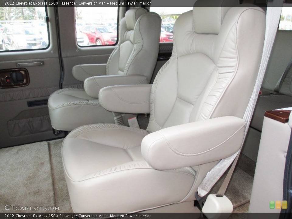 Medium Pewter Interior Rear Seat for the 2012 Chevrolet Express 1500 Passenger Conversion Van #84842737