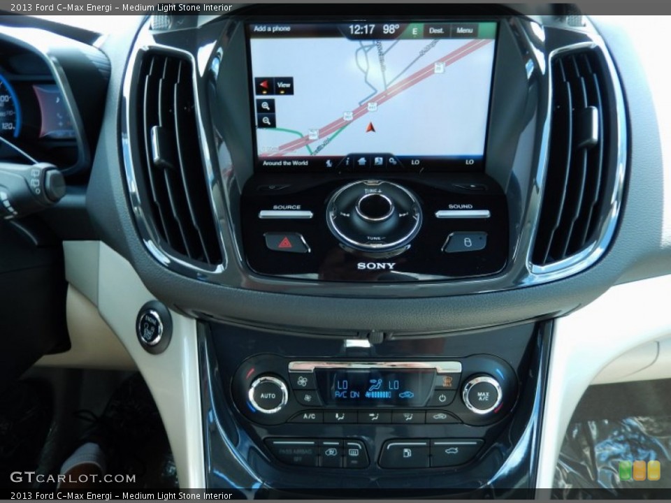 Medium Light Stone Interior Controls for the 2013 Ford C-Max Energi #84846285