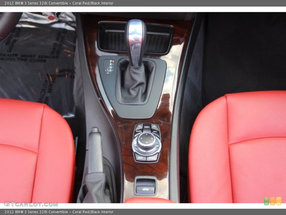 Coral Red/Black Interior Transmission for the 2012 BMW 3 Series 328i Convertible #84848340