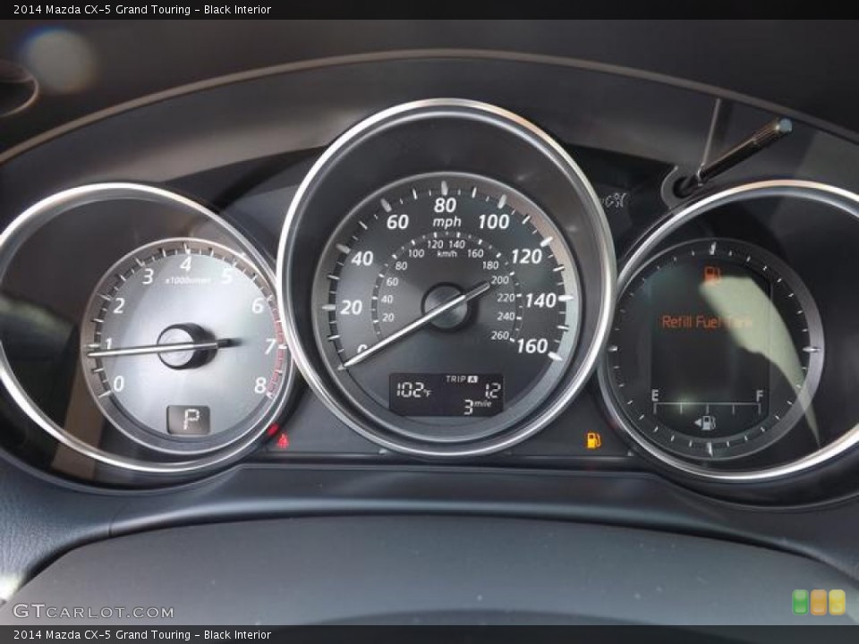 Black Interior Gauges for the 2014 Mazda CX-5 Grand Touring #84848607