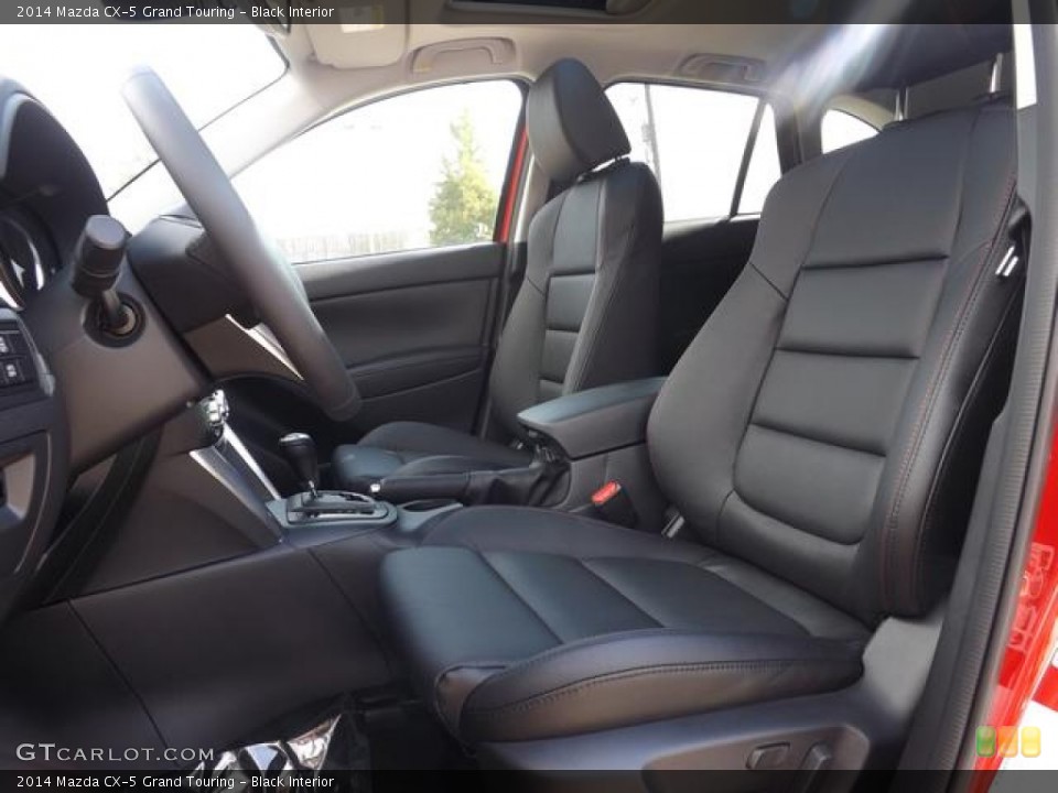 Black Interior Front Seat for the 2014 Mazda CX-5 Grand Touring #84848679