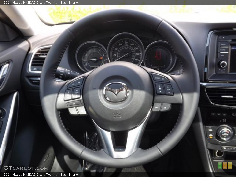 Black Interior Steering Wheel for the 2014 Mazda MAZDA6 Grand Touring #84849234