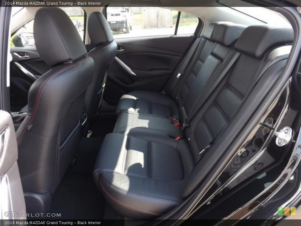 Black Interior Rear Seat for the 2014 Mazda MAZDA6 Grand Touring #84849363