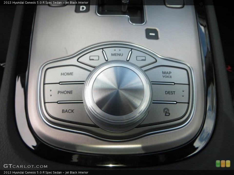 Jet Black Interior Controls for the 2013 Hyundai Genesis 5.0 R Spec Sedan #84850071