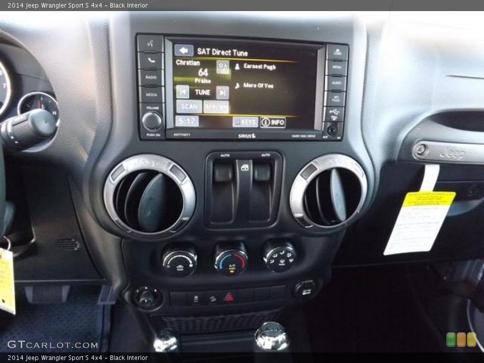 Black Interior Controls for the 2014 Jeep Wrangler Sport S 4x4 #84850872