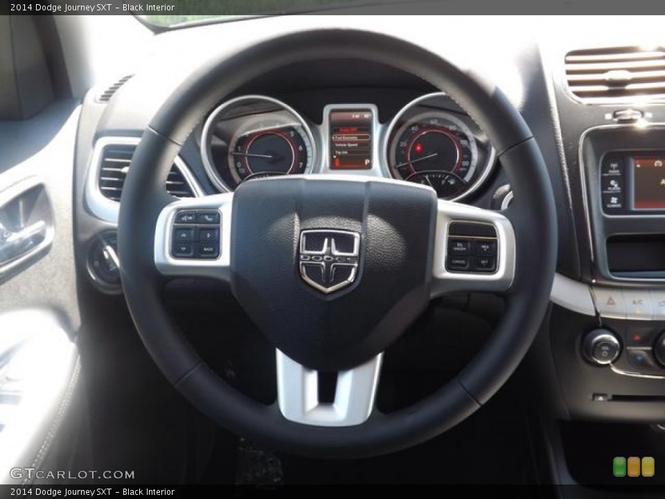 Black Interior Steering Wheel for the 2014 Dodge Journey SXT #84852628