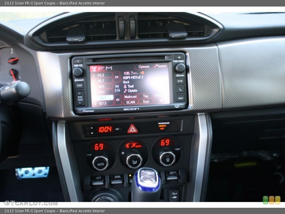 Black/Red Accents Interior Controls for the 2013 Scion FR-S Sport Coupe #84852855