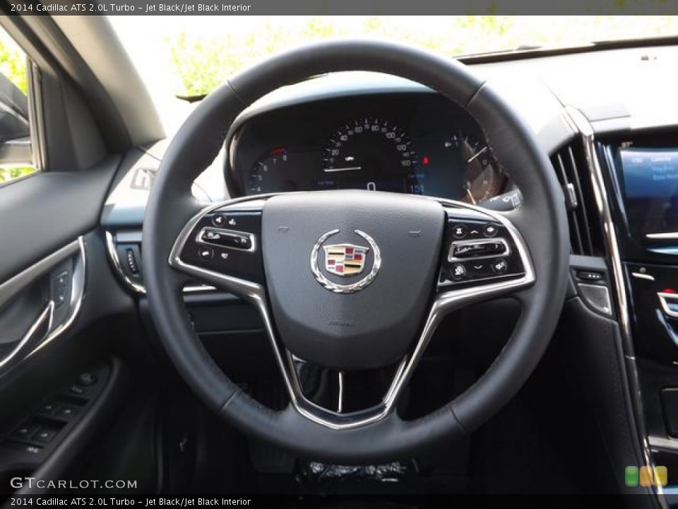 Jet Black/Jet Black Interior Steering Wheel for the 2014 Cadillac ATS 2.0L Turbo #84854943