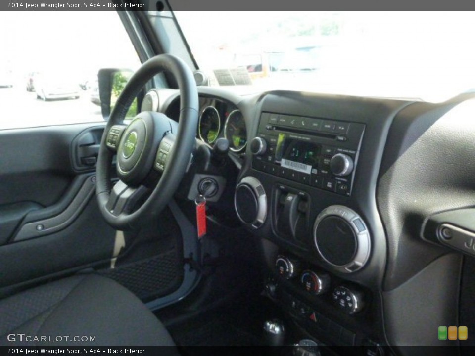 Black Interior Controls for the 2014 Jeep Wrangler Sport S 4x4 #84856287
