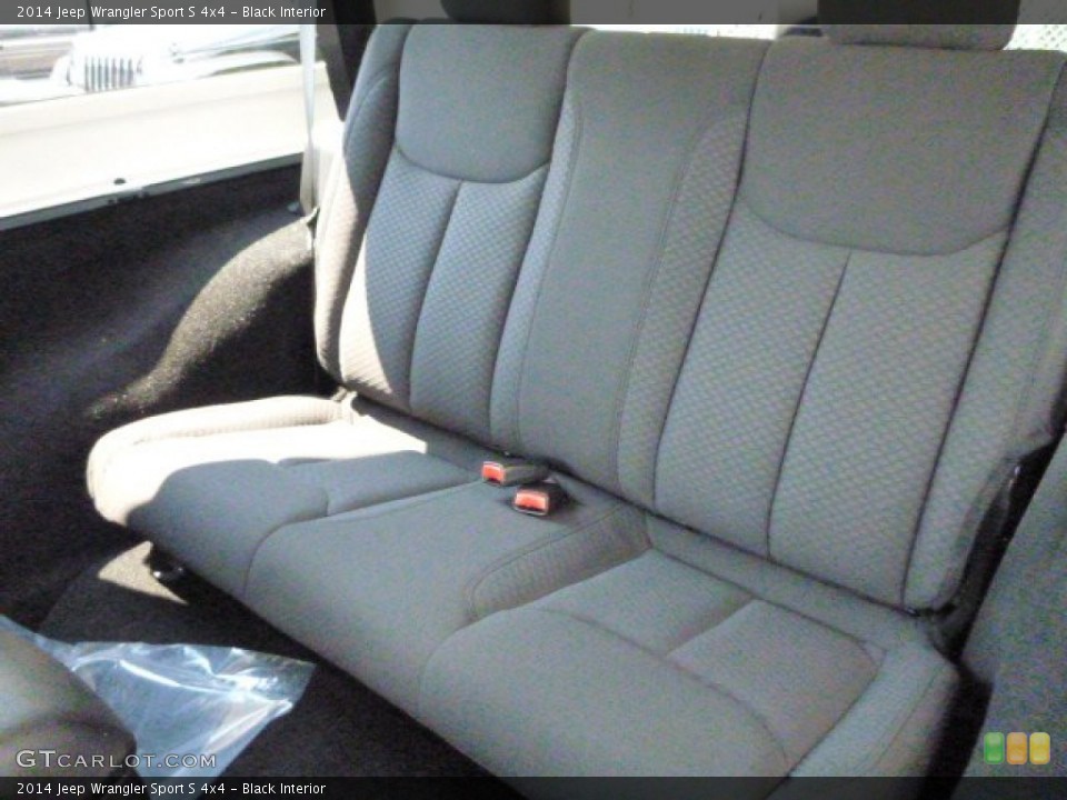 Black Interior Rear Seat for the 2014 Jeep Wrangler Sport S 4x4 #84856359