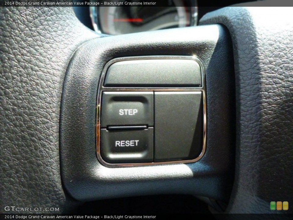 Black/Light Graystone Interior Controls for the 2014 Dodge Grand Caravan American Value Package #84857043