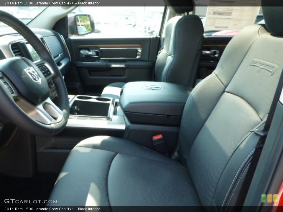 Black Interior Front Seat for the 2014 Ram 1500 Laramie Crew Cab 4x4 #84857310
