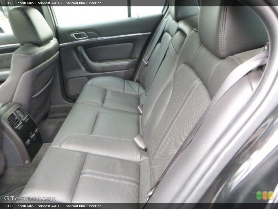 Charcoal Black Interior Rear Seat for the 2012 Lincoln MKS EcoBoost AWD #84857538