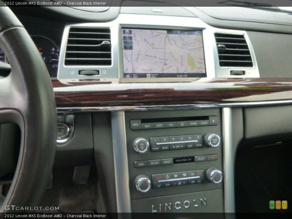 Charcoal Black Interior Controls for the 2012 Lincoln MKS EcoBoost AWD #84857607