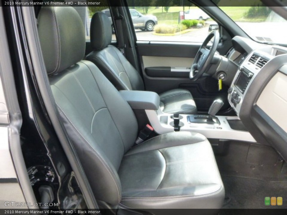 Black Interior Front Seat for the 2010 Mercury Mariner V6 Premier 4WD #84858276