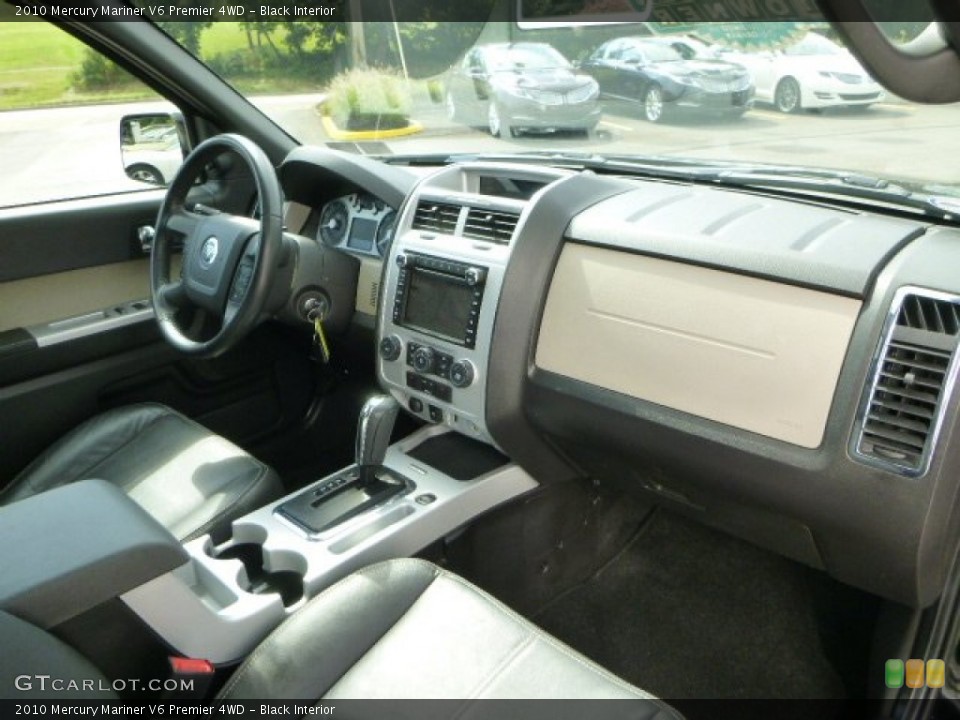 Black Interior Dashboard for the 2010 Mercury Mariner V6 Premier 4WD #84858282