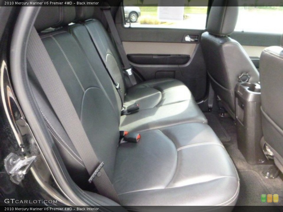 Black Interior Rear Seat for the 2010 Mercury Mariner V6 Premier 4WD #84858291