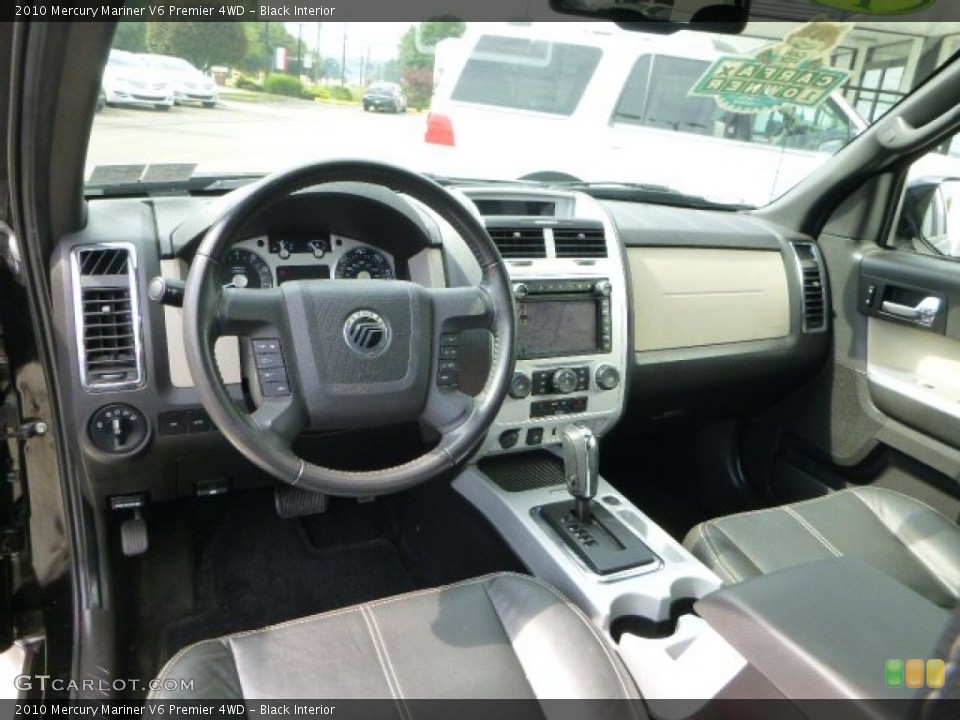 Black Interior Prime Interior for the 2010 Mercury Mariner V6 Premier 4WD #84858307