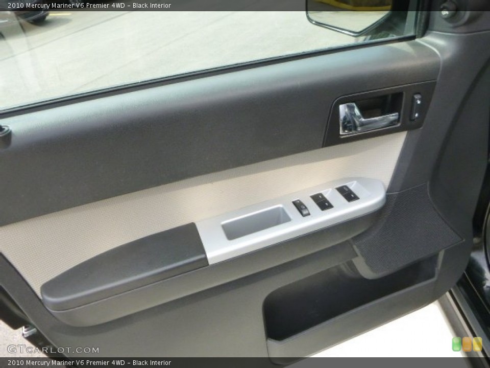 Black Interior Door Panel for the 2010 Mercury Mariner V6 Premier 4WD #84858312