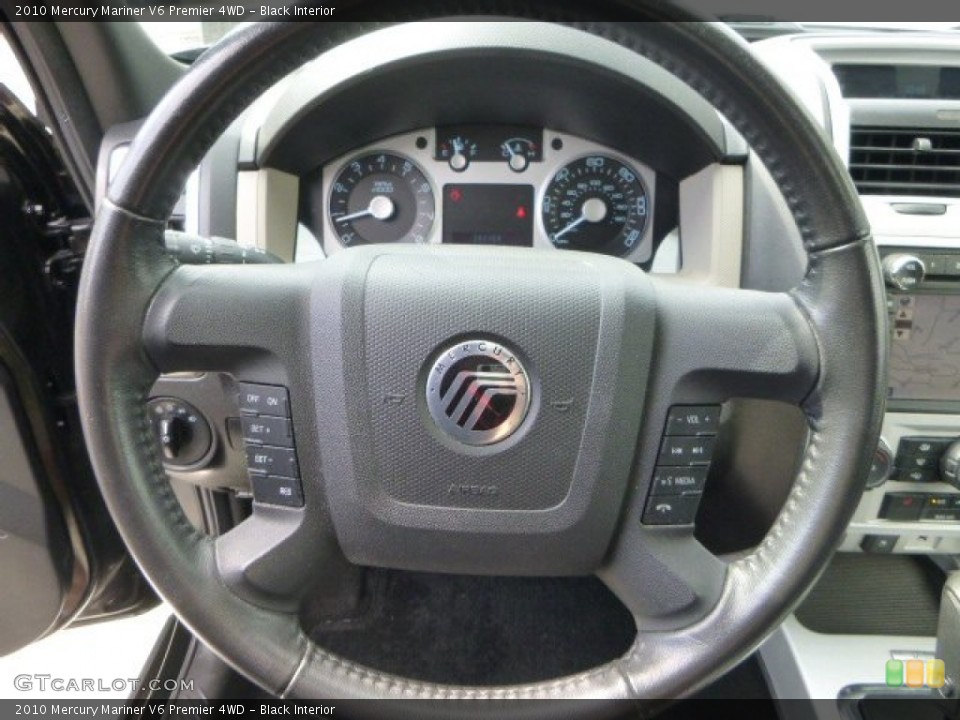 Black Interior Steering Wheel for the 2010 Mercury Mariner V6 Premier 4WD #84858330