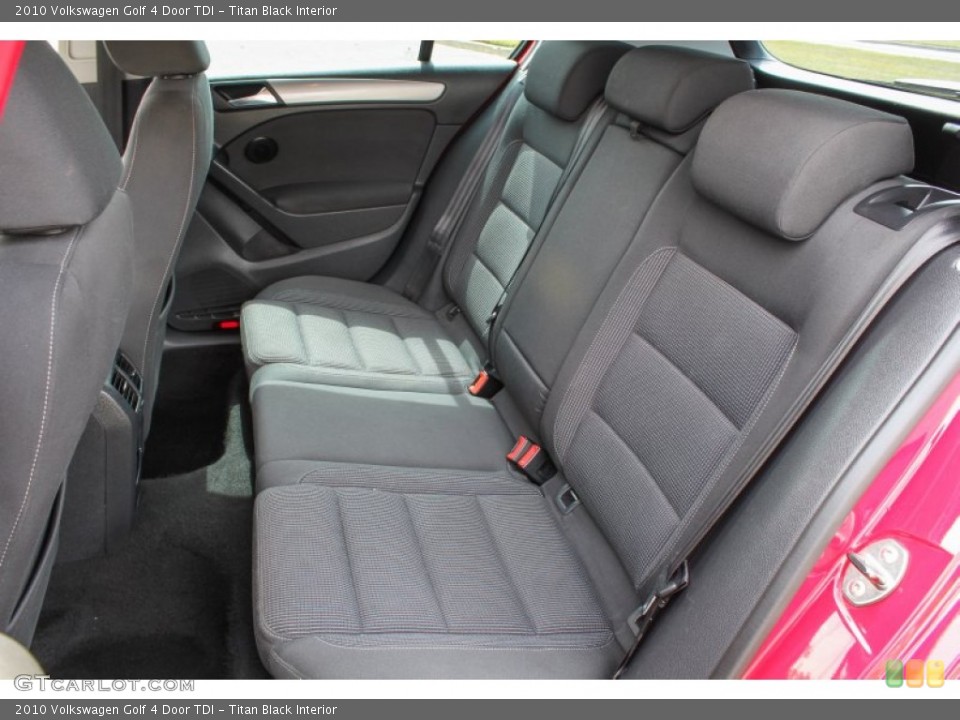 Titan Black Interior Rear Seat for the 2010 Volkswagen Golf 4 Door TDI #84861071