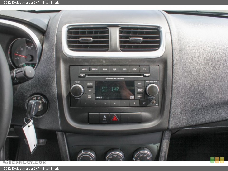 Black Interior Controls for the 2012 Dodge Avenger SXT #84862541