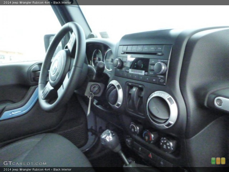 Black Interior Controls for the 2014 Jeep Wrangler Rubicon 4x4 #84862562