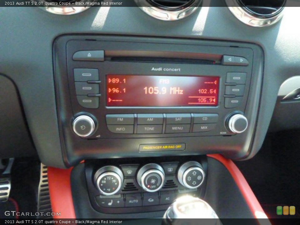 Black/Magma Red Interior Controls for the 2013 Audi TT S 2.0T quattro Coupe #84864029