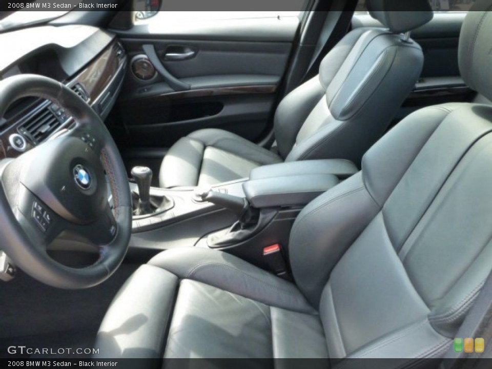 Black Interior Front Seat for the 2008 BMW M3 Sedan #84865118