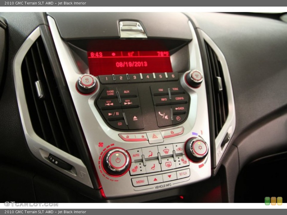 Jet Black Interior Controls for the 2010 GMC Terrain SLT AWD #84865199